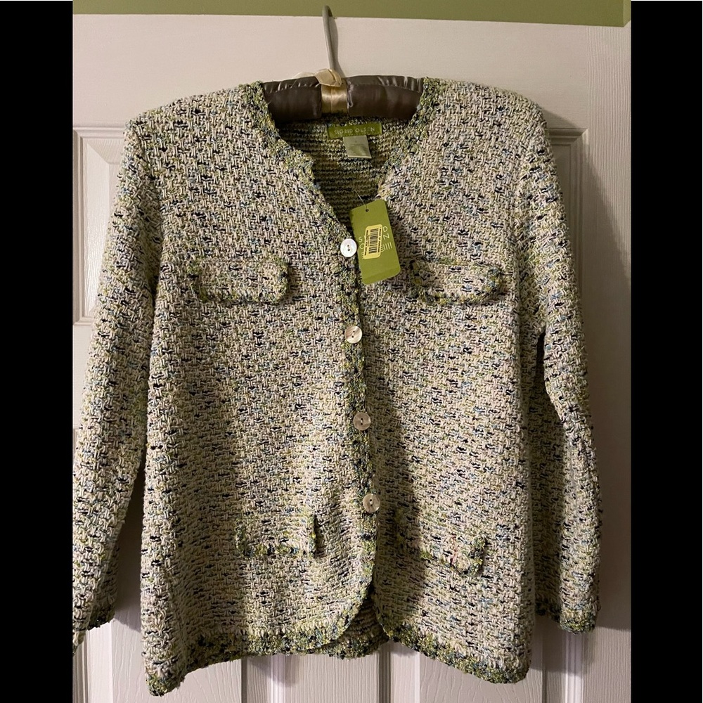 Sigrid Olsen Sweater Jacket New With Tags - image 1